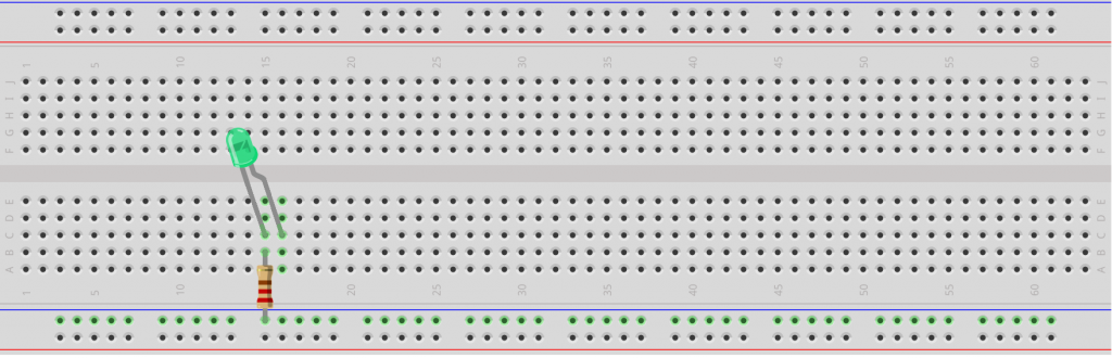 BreadBoard 74HC595 Step 1